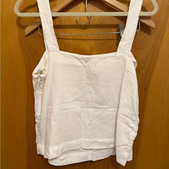 Faherty White Linen Top - Picture 4 of 5